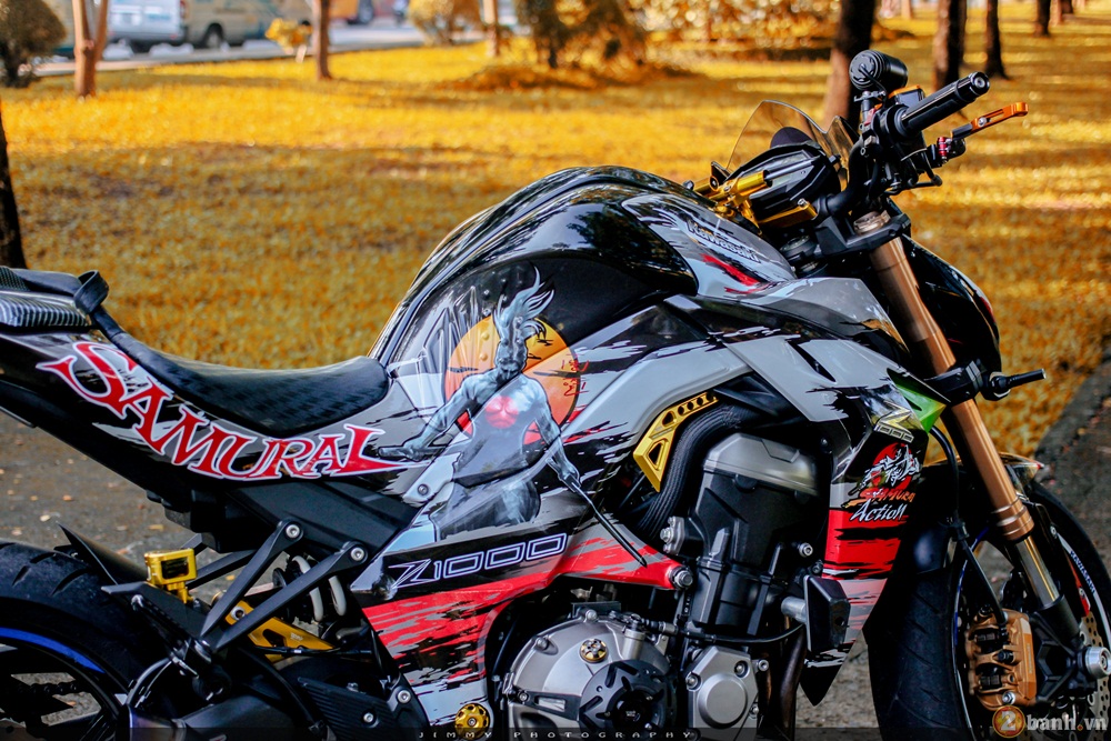 Kawasaki z1000 thần thánh với bản độ samurai