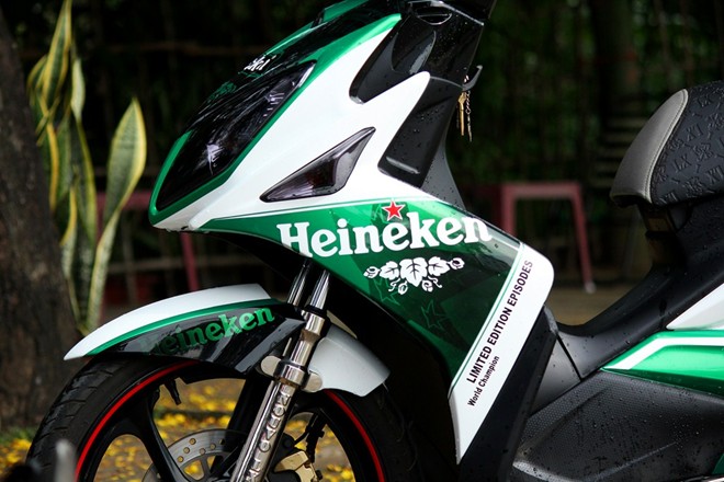 Nouvo LX ve airbrush logo Heineken cua nu biker Dong Nai - 6