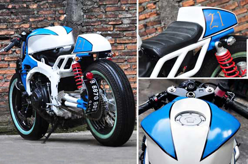 Honda CBR600RR ban do caferacer den tu Indonesia - 2