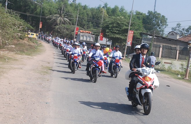 Ruoc dau bang 60 chiec Exciter tai Binh Duong