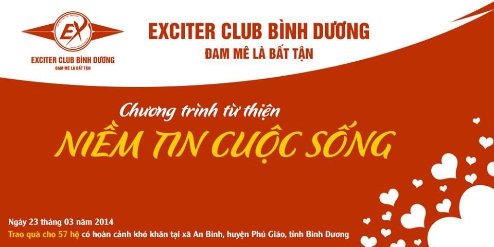 Chuong trinh tu thien Niem Tin Cuoc Song cua Exciter Club Binh Duong - 2