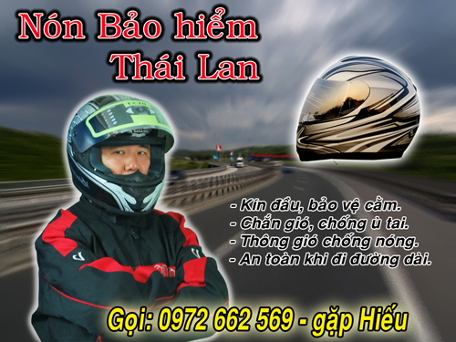 Non full face Thai Lan ban dong hanh tren moi neo duong - 2