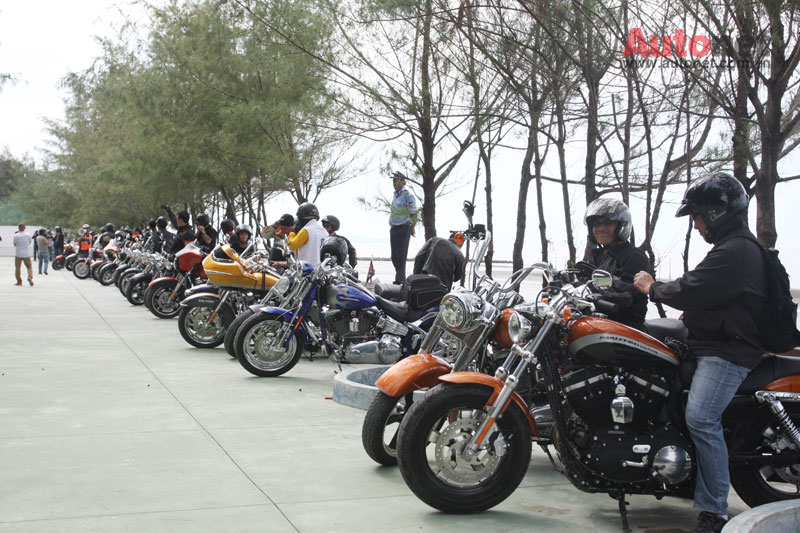 Doan moto gan 60 chiec Harley di da ngoai bien Can Gio - 11