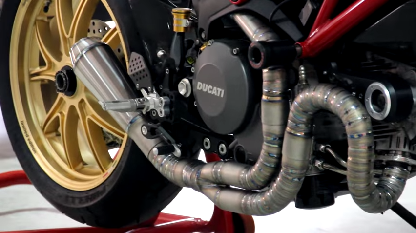 Clip Ducati Monster 796 with TRR Titanium Exhaust System