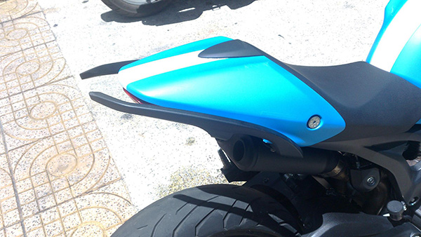 Ducati Monster mau xanh doc la duy nhat tai Sai Gon - 4