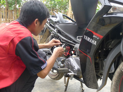Yamaha dan dau thi truong xe may Viet Nam ve bao hanh - 2