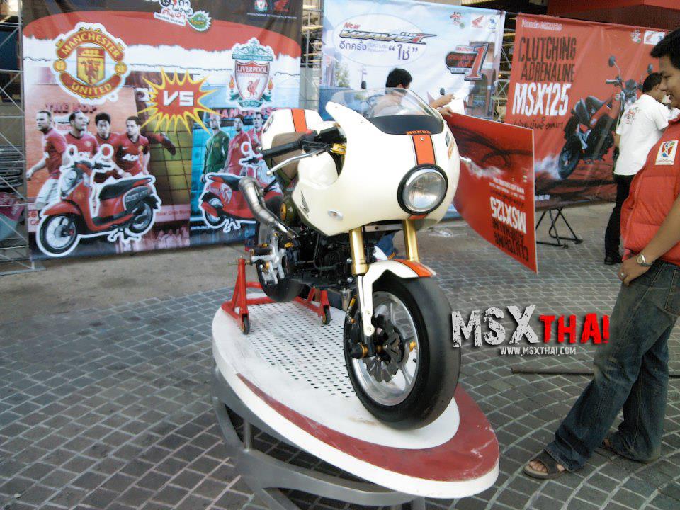 Honda MSX do Cafe Racer voi po con sau - 8