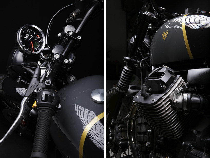 Moto Guzzi V7 Stone do Tracker cuc ki phong cach - 3