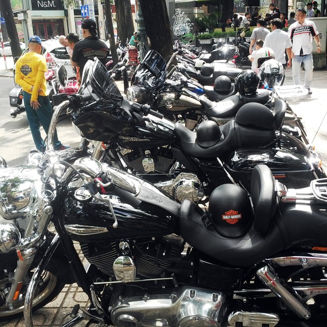 Ngay hoi tu cua nhung chiec Harley Davidson khung cua dai gia Sai Thanh
