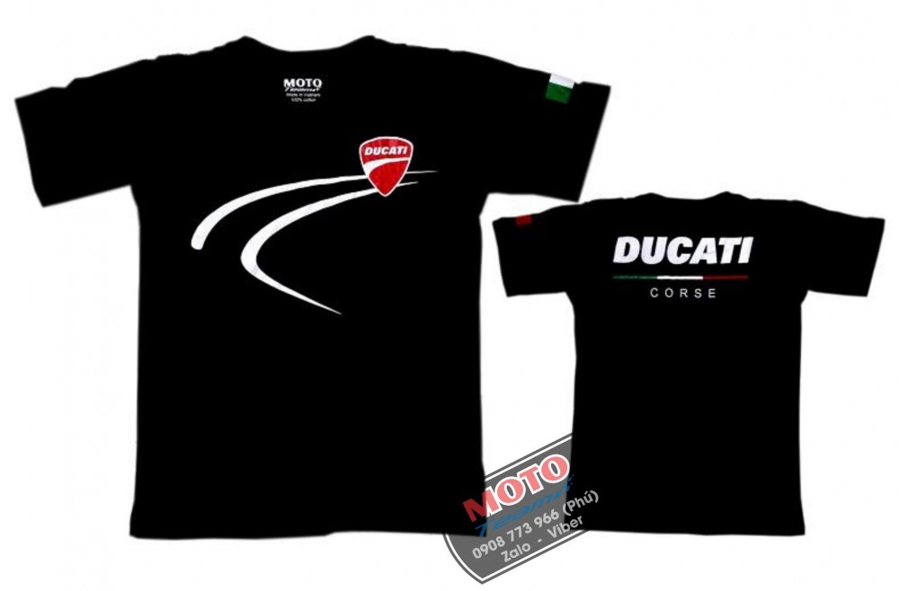 Ao thun Ducati vai cotton - 3