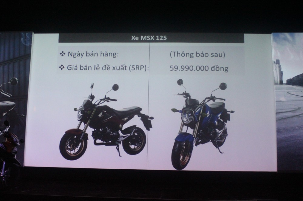 Honda cong bo gia ban chinh thuc MSX125 tai Viet Nam