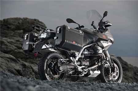 Moto Guzzi Stelvio 1200 8V NTX 2015 chiec xe dia hinh hon hop manh me - 4