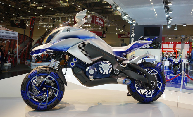 Yamaha 01GEN Concept sieu moto 3 banh den tu tuong lai - 2
