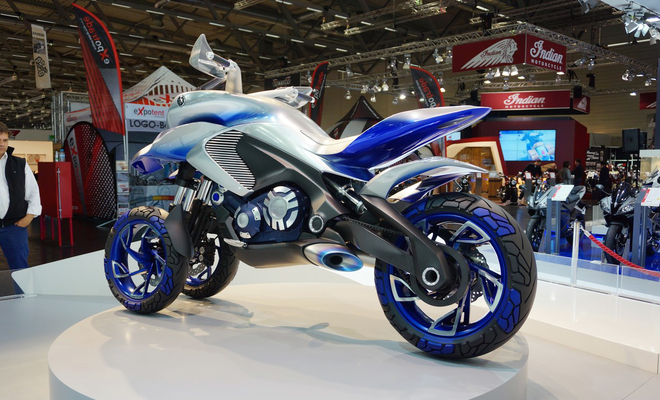 Yamaha 01GEN Concept sieu moto 3 banh den tu tuong lai - 3
