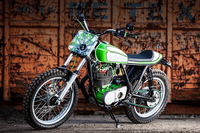 Yamaha SR500 voi phien ban do Tracker cuc ngau