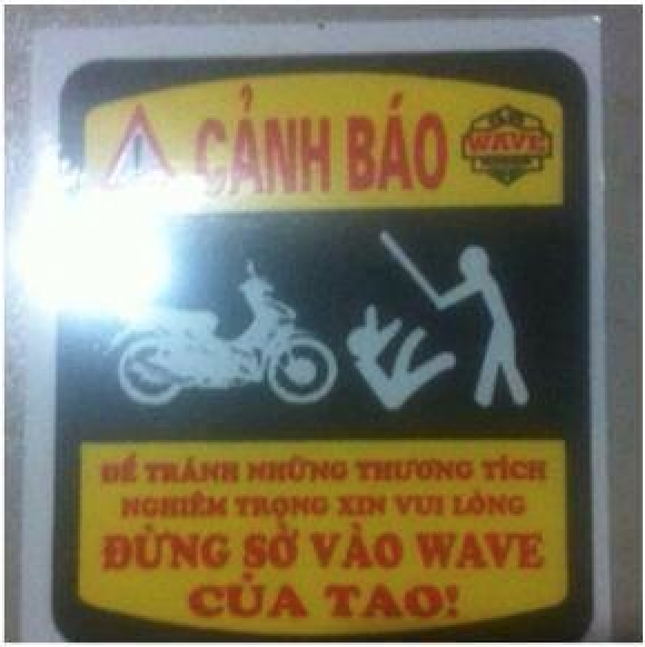 Tren xe co ba bau Logo canh bao nguy hiem so 1 Viet Nam - 2