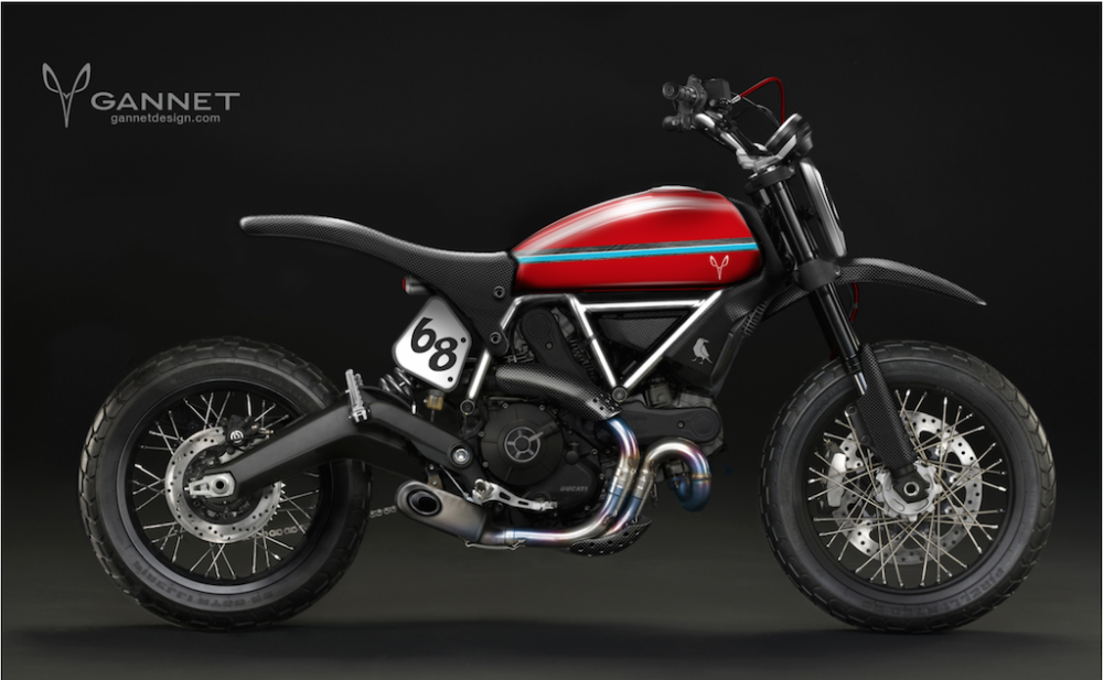 Ducati Scrambler Concept y tuong do tu Gannet Design