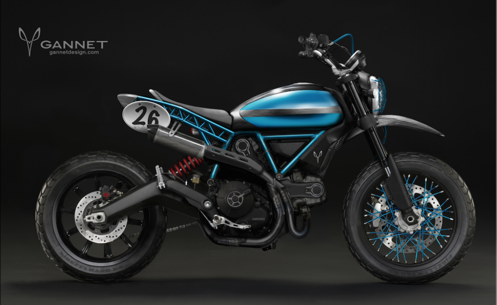 Ducati Scrambler Concept y tuong do tu Gannet Design - 4