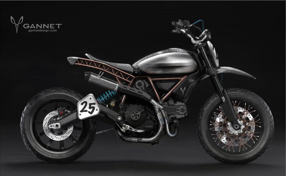 Ducati Scrambler Concept y tuong do tu Gannet Design - 5