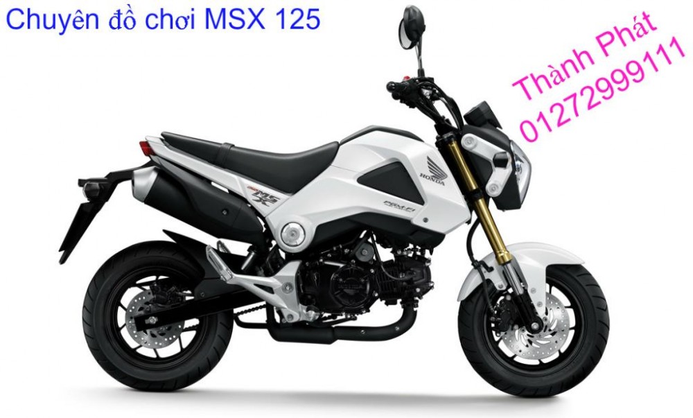 Do choi Honda MSX 125 tu A Z Po do Kinh gio Mo cay Chan bun sau de truoc Ducati Khung suo