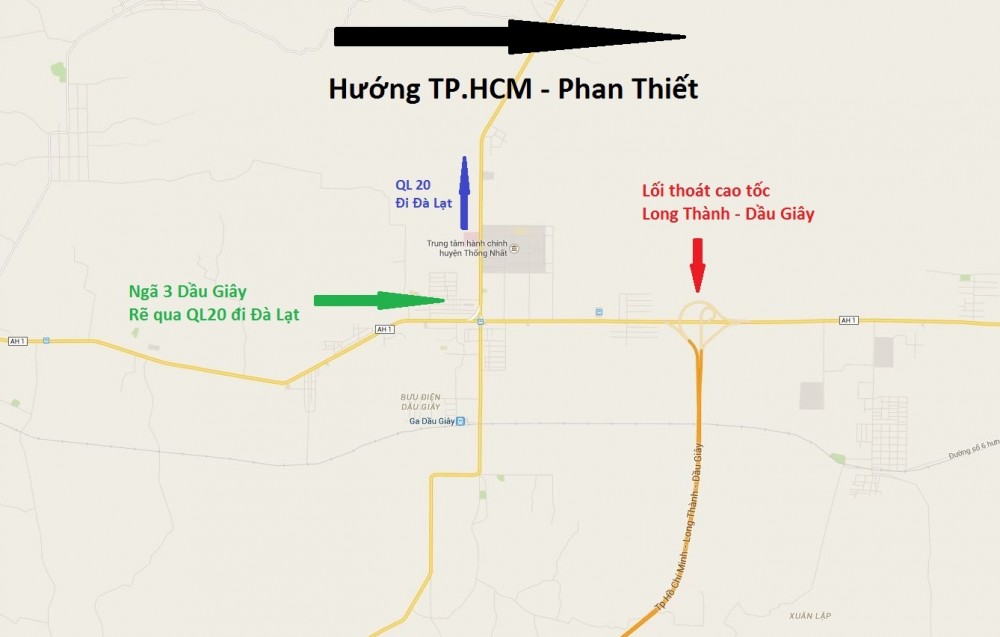 Huong dan di Cao Toc TPHCM Long Thanh Dau Giay - 2
