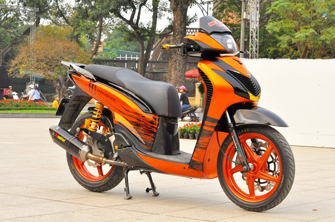 Honda SH 2010 Mau cam Kawasaki cua Biker Ha Thanh