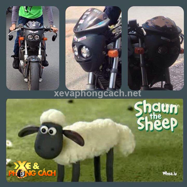 Honda VT 250 Spada do doc dao voi phien ban Shaun the Sheep - 3