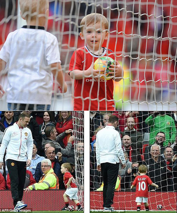 Con trai Rooney ve hinh xam Ronaldo va Messi tren canh tay - 3