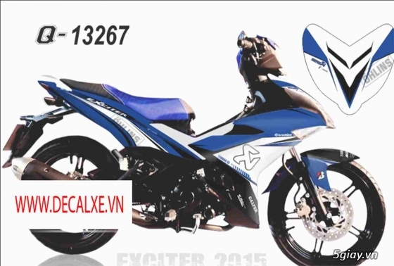 Dan decal tem Exciter 150 - 11