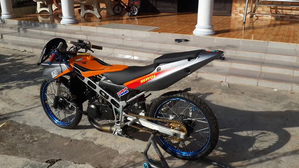 Honda LS 125 do phong cach drag cuc ngau - 8