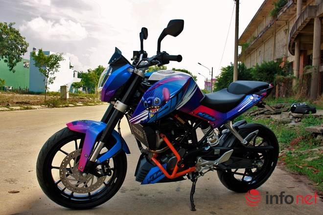 KTM Duke 125 do cuc doc voi phien ban Stitch cua biker Binh Duong