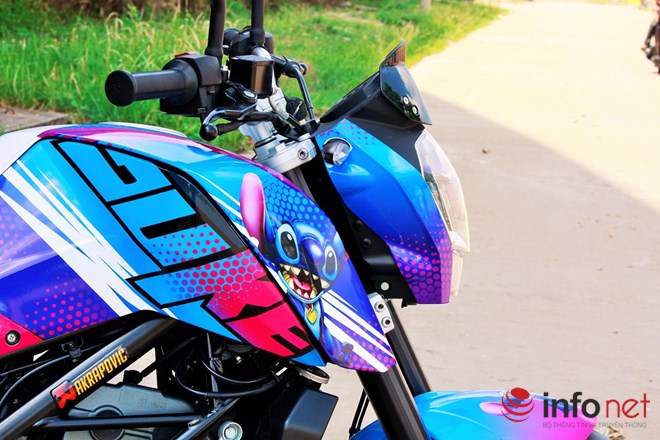 KTM Duke 125 do cuc doc voi phien ban Stitch cua biker Binh Duong - 2