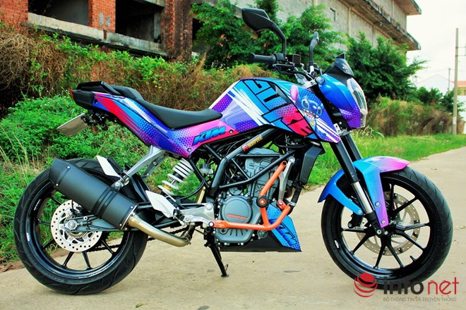KTM Duke 125 do cuc doc voi phien ban Stitch cua biker Binh Duong - 8