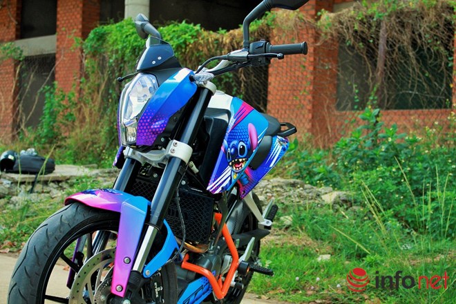 KTM Duke 125 do cuc doc voi phien ban Stitch cua biker Binh Duong - 9