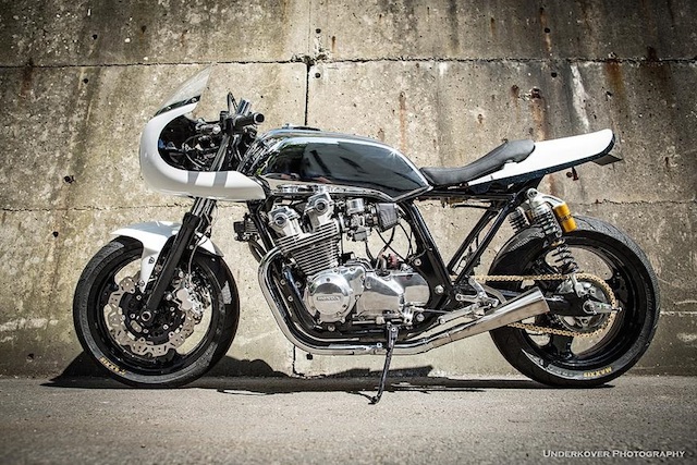 Honda CB 900F Cafe racer mot phien ban do kinh dien