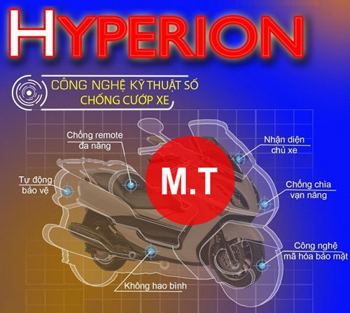 Khoa chong trom xe may chip smart key hyperion