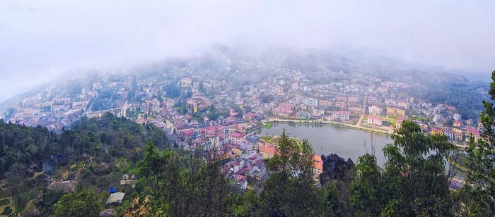 Ngat ngay khung canh Sapa nhin tu tren cao - 2