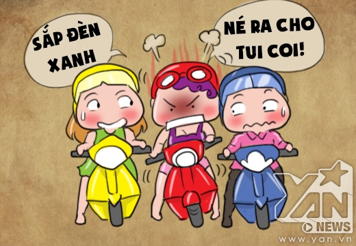 Po tay voi nhung kieu chay xe may cuc ki ba dao tai Viet Nam - 2