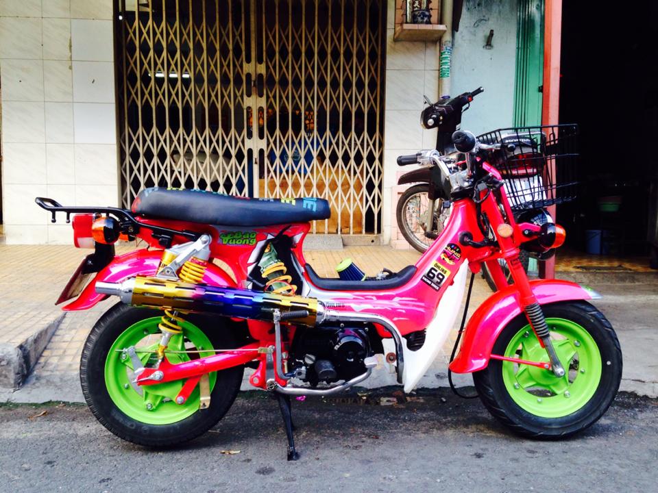 Sơn Xe Sài Gòn  Sơn xe máy Honda Chaly màu xanh lá cực  Facebook