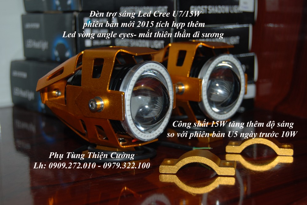 DEN TRO SANG Motor PKL Motor PKN LED U5 U7 PHIEN BAN MOI 15W - 2