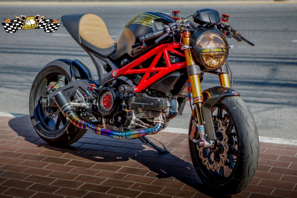 Ducati Monster 795 chat choi trong phien ban Cafe Racer