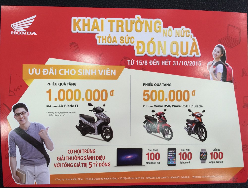 Head Honda Doanh Thu Xe may Honda gia tot nhat thi truong Ha Noi