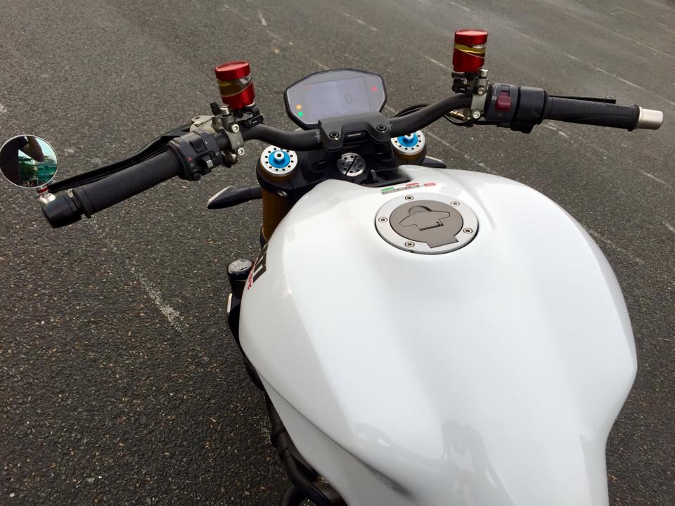 Ducati Monster 1200S 2015 do chat voi po Akrapovic full system Titanium - 4