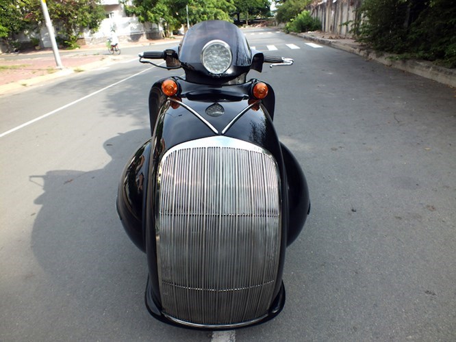 Honda Shadow 600 xe do kich doc cua biker Viet duoc len bao Tay - 2