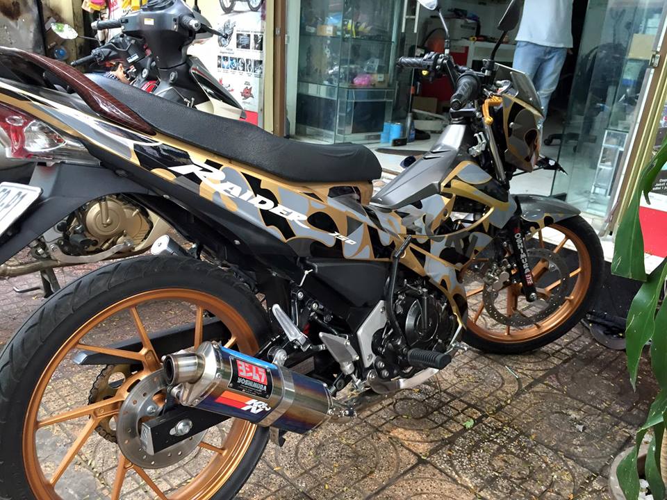 Suzuki Raider do doc dao theo phong cach Camo