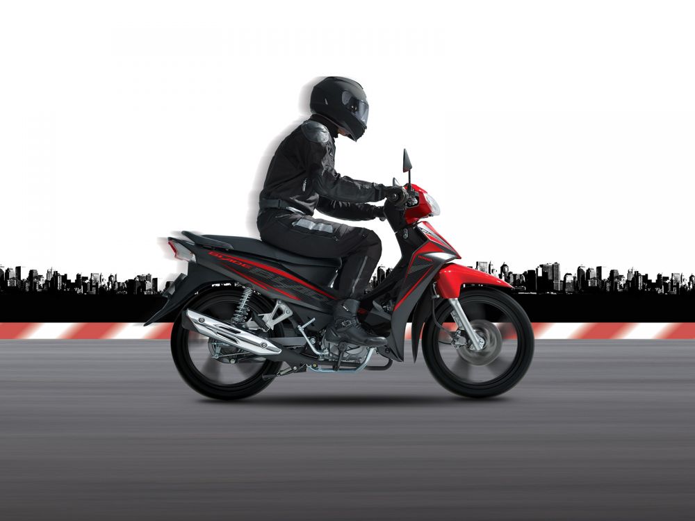 Honda Blade 110 2016 RedWhiteBlack  Happy Zip Motorbikes