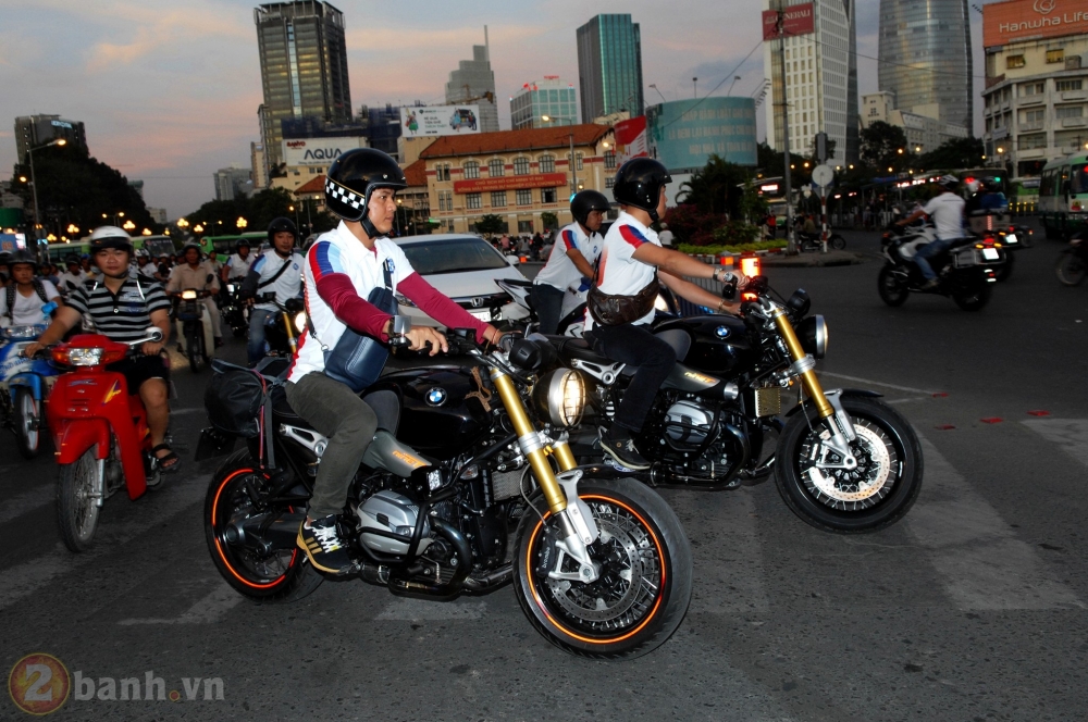 Nu biker xinh dep chay moto trong ngay ra mat BMW Riders Saigon Club - 19