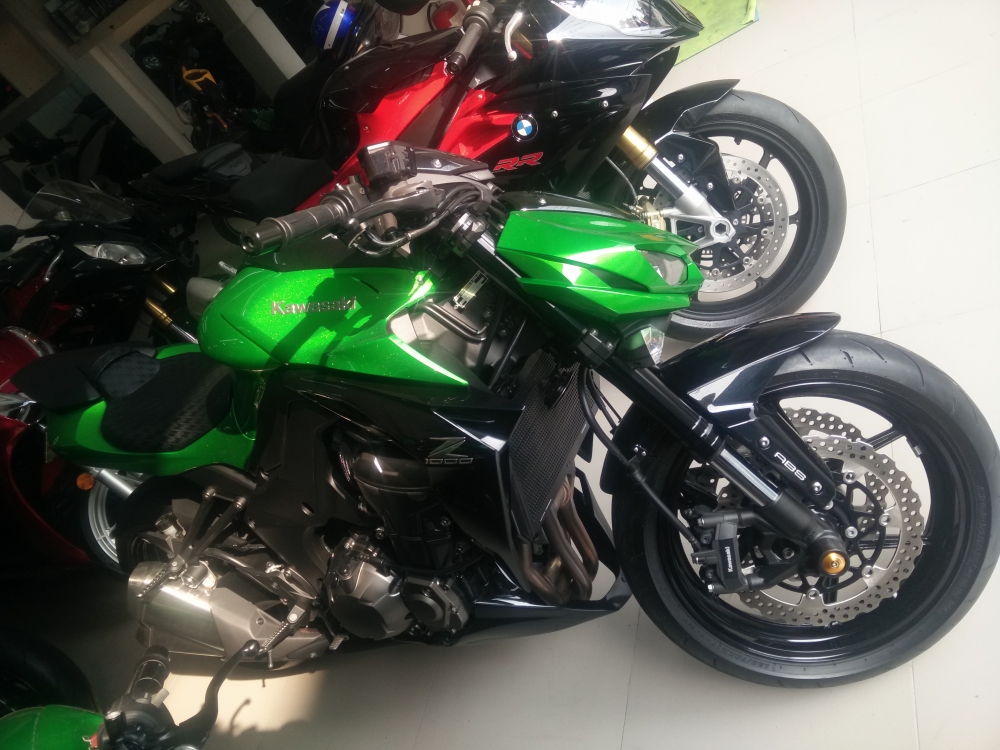 showroom MOTOR KEN z1000 than thanh 2015 xanh den xe cu bien vip - 2