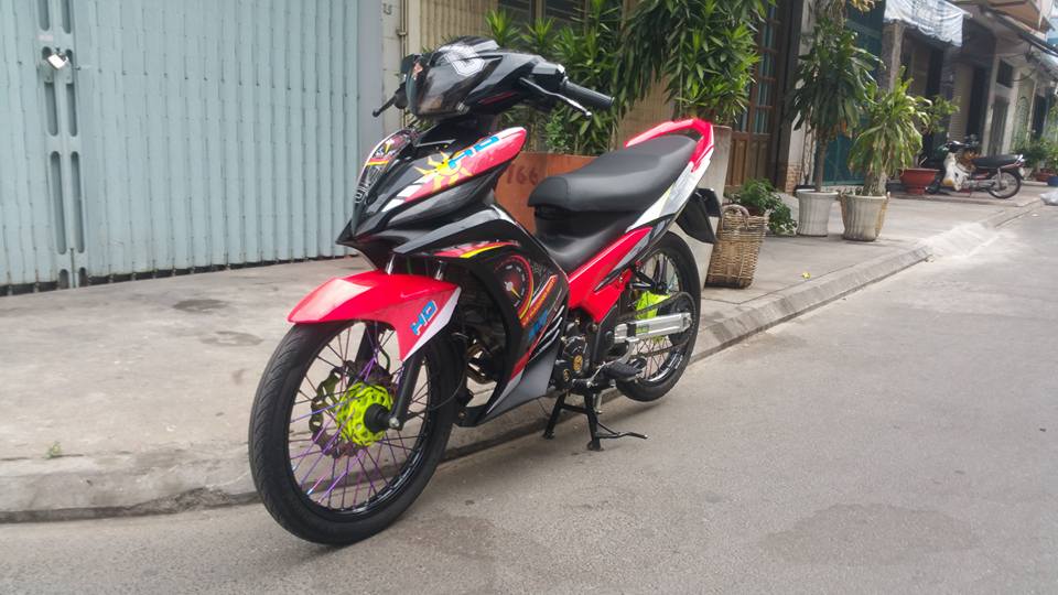 Exciter 135 do ruc ro cung noi cong trai 62 - 8