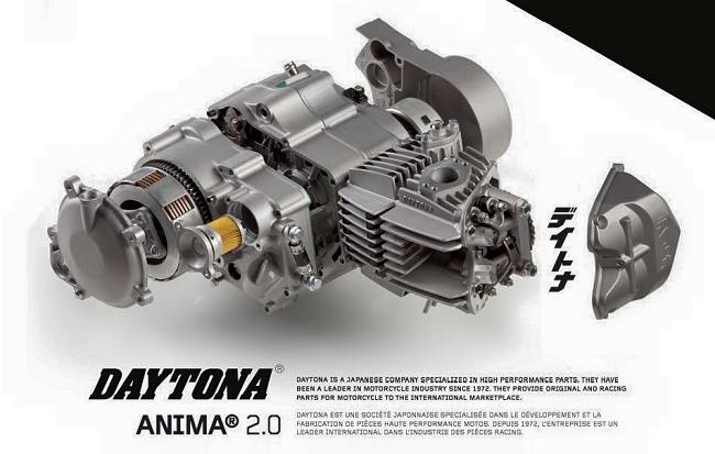 Can canh bo may Daytona Anima 190cc cho Wave Dream